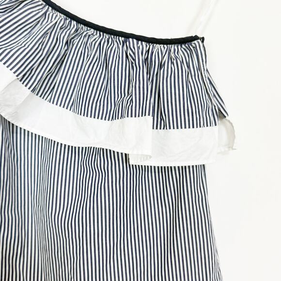 J. Crew Striped One Shoulder Top - Picture 5 of 6